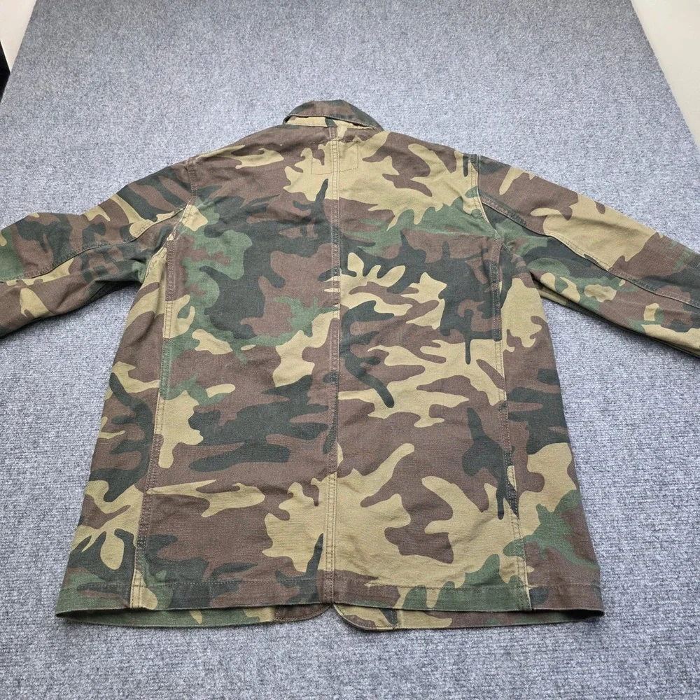 Levi's Camo Chore Coat Mens XL Green Camouflage Canvas Work Utility Field Jacket - Picture 9 of 9